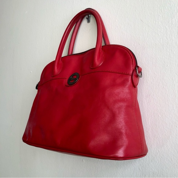 Vintage Longchamp Red Leather Purse - Picture 2 of 15
